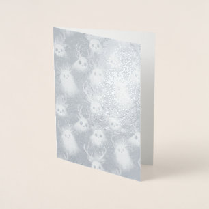 Dorée Ghost Reindeer - Une carte de Noël gothique Éffray