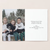 Dorée Gold Foil Icônes de Noël Carte de voeux de vacance (Intérieur)