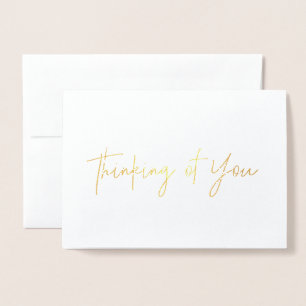 Dorée Gold Foil Penser à votre carte