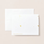 Dorée Gold Foil Plutôt Festive Bonne Carte de Noël (Derrière avec enveloppe)