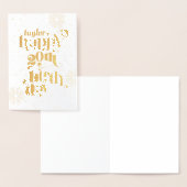 Dorée Gold Happy 20th Birthday avec nom carte de voeux (Affichage)