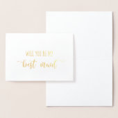 Dorée Gold Serez-Vous Ma Meilleure Carte De Demande De M (Affichage)