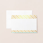 Dorée Gras & Eye-Catching "Thanks!" Carte (Devant avec enveloppe)