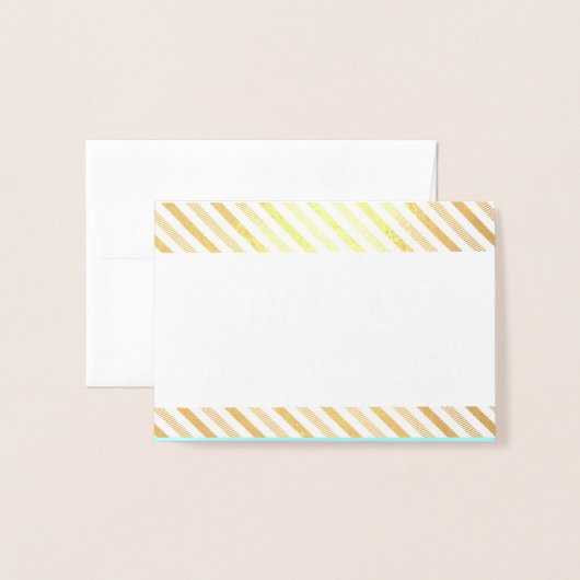 Dorée Gras & Eye-Catching "Thanks!" Carte (Devant avec enveloppe)