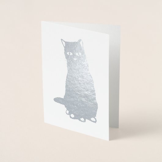 Dorée HAMbWG - Carte à huile d'argent - Chat (Devant)