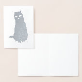 Dorée HAMbWG - Carte à huile d'argent - Chat (Affichage)