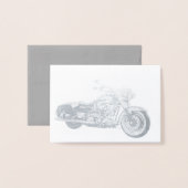 Dorée HAMbWG - Carte à huile d'argent - Moto (Devant avec enveloppe)