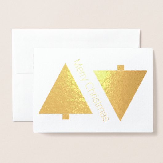 Dorée HAMbWG - Carte Gold Foil - Arbres de concepteurs (Devant avec enveloppe)