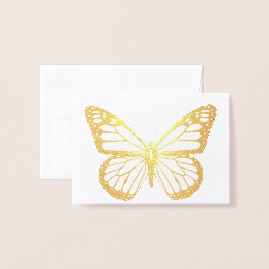 Dorée HAMbWG - Carte Gold Foil - Mini carte de note papi (Devant avec enveloppe)