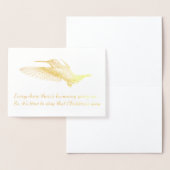 Dorée HAMbWG - Carte Gold Foil - Oiseau Humming (Affichage)
