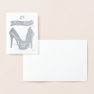 Dorée HAMByWG - Carte d'anniversaire pour nièce - Talons