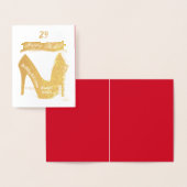 Dorée HAMByWG - Carte d'anniversaire pour une femme - ta (Affichage)