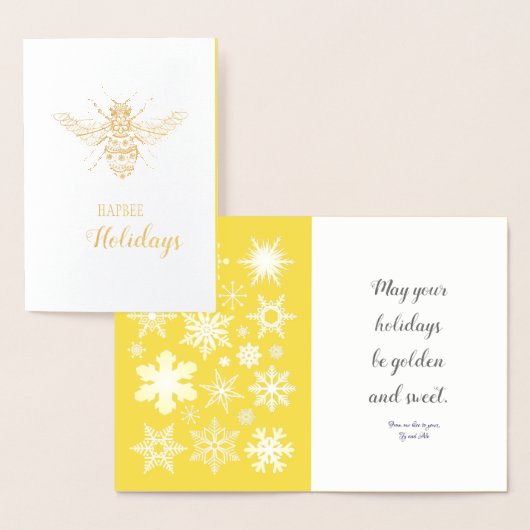 Dorée Hapbee | Carte personnalisable (Affichage)