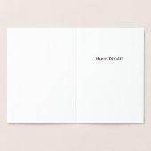 Dorée Happy Diwali Grand Mandala - Carte Foil (Intérieur)