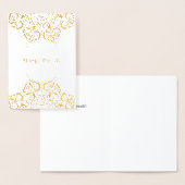 Dorée Happy Diwali Mandala - Carte Foil (Affichage)