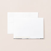 Dorée Jésus est roi - Carte Foil (Derrière avec enveloppe)