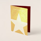 Dorée Joyeuse Fête des Pères Carte en Papier d'Aluminium (Devant)