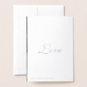 Dorée Joyeux Anniversaire Jaune Tournesol Argent Carte (Derrière avec enveloppe)