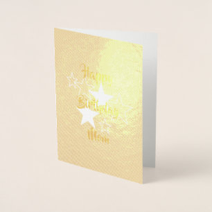 Dorée Joyeux anniversaire Maman carte d'or par dalDesign