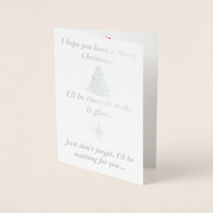 Dorée La carte de Noël amusante de Bambi