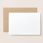 Dorée Laisser L'Aventure Commencer Carte Foil (Derrière avec enveloppe)