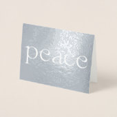 Dorée laissez la tranquillité briller foil carte de vaca (Devant)