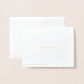 Dorée L'amour, c'est une carte de note (Derrière avec enveloppe)