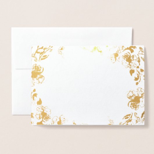 Dorée L'aventure commence | Carte Gold Foil (Devant avec enveloppe)