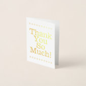 Dorée L'huile d'or "Merci tellement !" Carte (Devant)