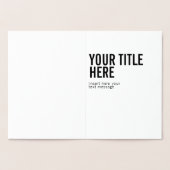 Dorée Logo personnalisé et texte carte d'invitation en p (Intérieur)