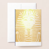 Dorée Marcher Comme Une Carte D'Invitation Égyptienne (Derrière avec enveloppe)