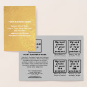 Dorée Marque commerciale couleur gris sur carte à huile (Affichage)