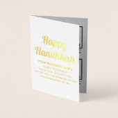 Dorée Marque commerciale gris sur carte Hanoukka Foil (Devant)