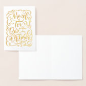 Dorée Mazel Tov sur la carte Barre Mitzvah (Affichage)