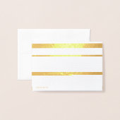 Dorée MERCI ! Carte de note de remplissage (Derrière avec enveloppe)