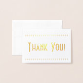 Dorée "Merci" de base ! Carte (Devant avec enveloppe)