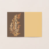 Dorée Merci de la carte d'huile (Intérieur)