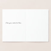 Dorée Merci Empreinte de patte pour votre carte de fidél (Intérieur)