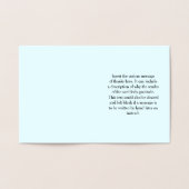 Dorée "Merci pour ton aide !" Carte de vœux (Intérieur)