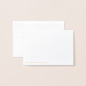 Dorée Mini carte à huile (Derrière avec enveloppe)