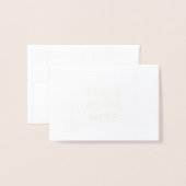 Dorée Mini carte à huile (Devant avec enveloppe)