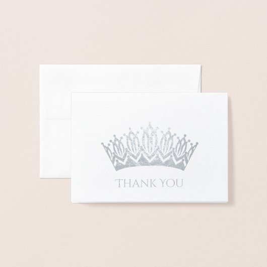 Dorée Mini carte couronne (Devant avec enveloppe)