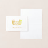 Dorée Mini carte Couronne Gold Foil (Affichage)