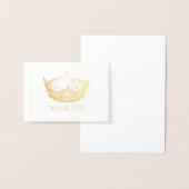 Dorée Mini carte de note Miss America Style Foil Crown (Affichage)