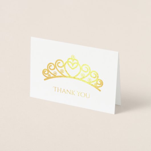 Dorée Mini carte Foil Tiara (Devant)