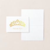 Dorée Mini carte Foil Tiara (Affichage)