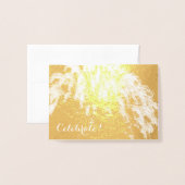 Dorée Mini carte Gold Foil (Devant avec enveloppe)