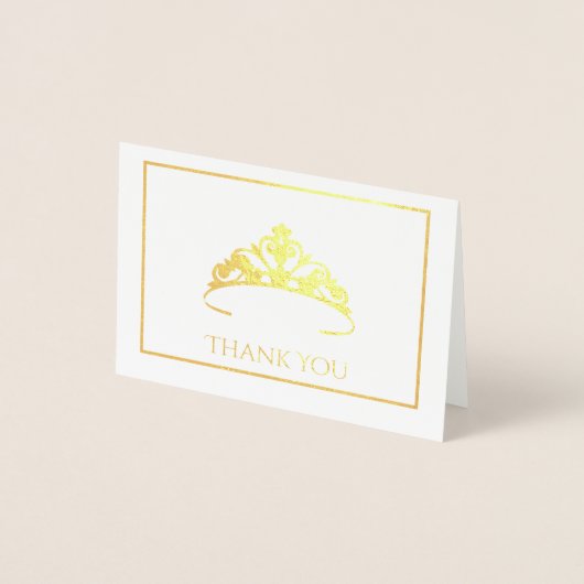 Dorée Mini carte Gold Foil Tiara (Devant)