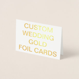 Dorée Mini carte Gold personnalisée de mariage