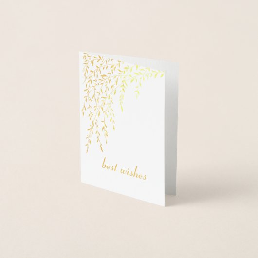 Dorée Mini carte Mariage Willow (Devant)
